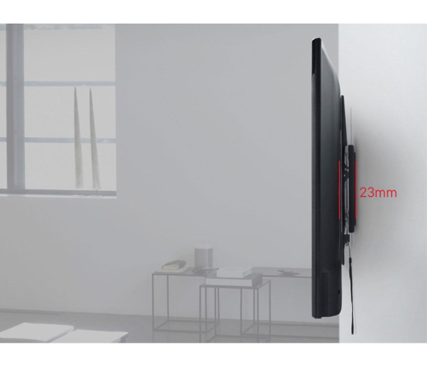 One For All WM4425 Uchylny uchwyt do TV 32"-70", 60kg, 400x400, Czarny - 1589592 - zdjęcie 5